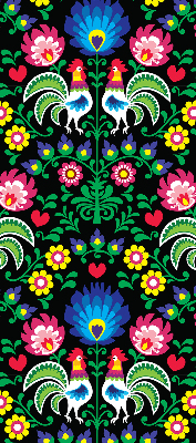 Store intérieur Coqs colorés