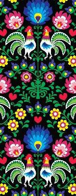 Store intérieur Coqs colorés