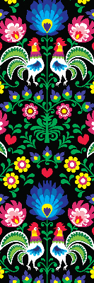 Store intérieur Coqs colorés