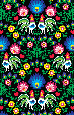 Store intérieur Coqs colorés