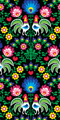 Store intérieur Coqs colorés