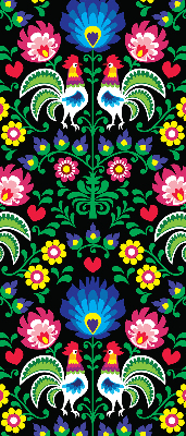 Store intérieur Coqs colorés