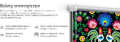 Store intérieur Coqs colorés