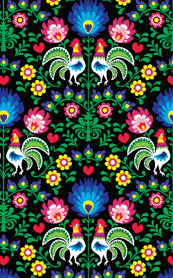 Store intérieur Coqs colorés