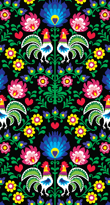 Store intérieur Coqs colorés