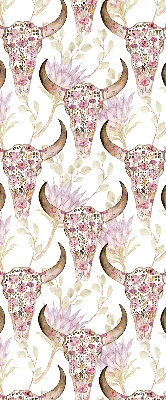 Store enrouleur Têtes de buffles colorées