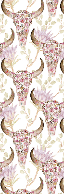 Store enrouleur Têtes de buffles colorées