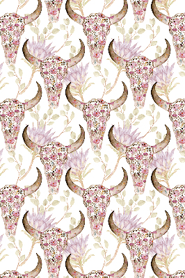 Store enrouleur Têtes de buffles colorées