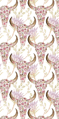 Store enrouleur Têtes de buffles colorées