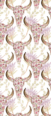 Store enrouleur Têtes de buffles colorées