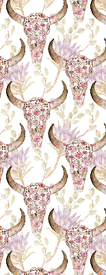 Store enrouleur Têtes de buffles colorées