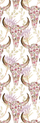 Store enrouleur Têtes de buffles colorées