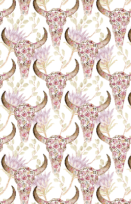 Store enrouleur Têtes de buffles colorées