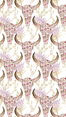 Store enrouleur Têtes de buffles colorées