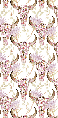 Store enrouleur Têtes de buffles colorées