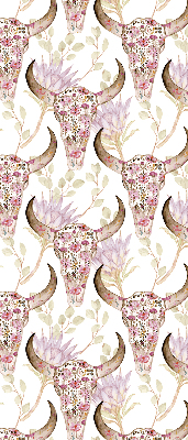 Store enrouleur Têtes de buffles colorées