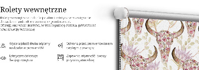 Store enrouleur Têtes de buffles colorées