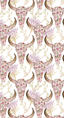 Store enrouleur Têtes de buffles colorées