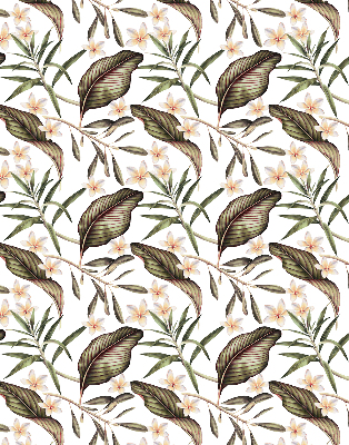 Store intérieur Fleurs avec tiges