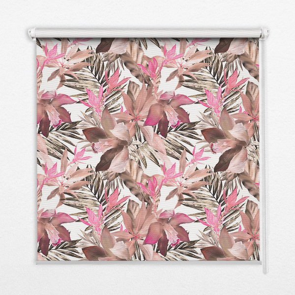 Store enrouleur Fleurs roses