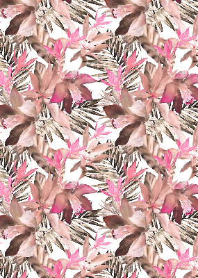 Store enrouleur Fleurs roses