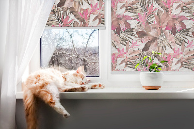 Store enrouleur Fleurs roses