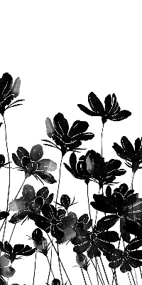 Store enrouleur Fleurs noires