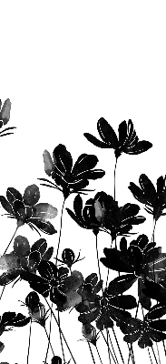 Store enrouleur Fleurs noires