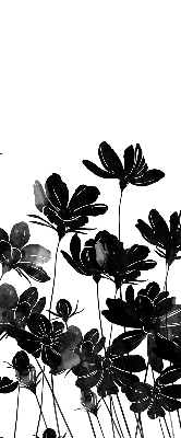 Store enrouleur Fleurs noires