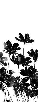 Store enrouleur Fleurs noires