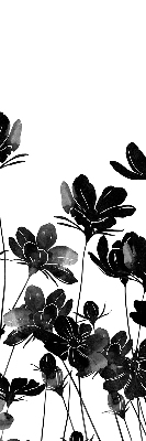 Store enrouleur Fleurs noires