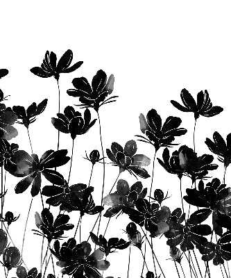 Store enrouleur Fleurs noires