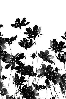 Store enrouleur Fleurs noires