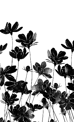 Store enrouleur Fleurs noires