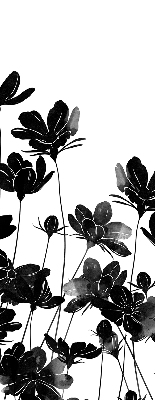 Store enrouleur Fleurs noires