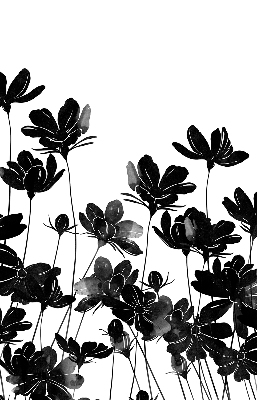 Store enrouleur Fleurs noires