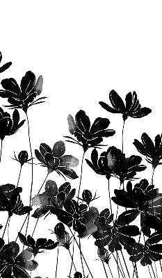 Store enrouleur Fleurs noires