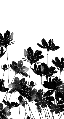 Store enrouleur Fleurs noires