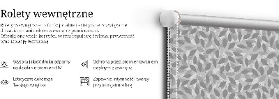 Store enrouleur Feuilles grises