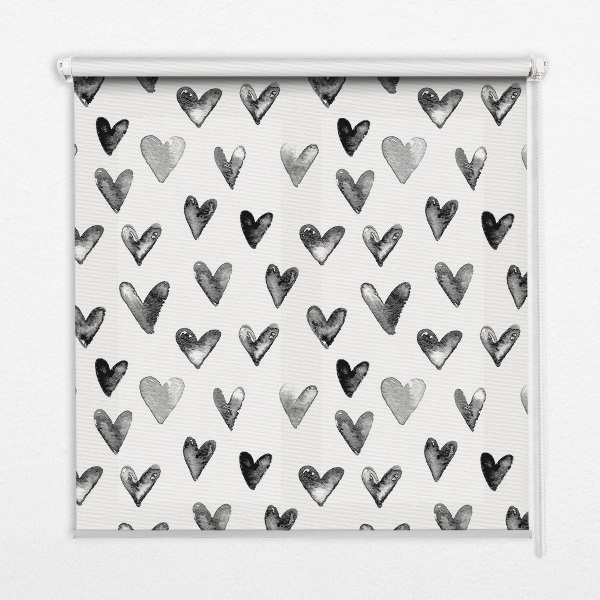 Store intérieur Coeurs noirs