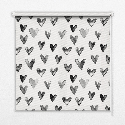 Store intérieur Coeurs noirs