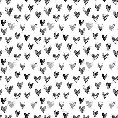 Store intérieur Coeurs noirs