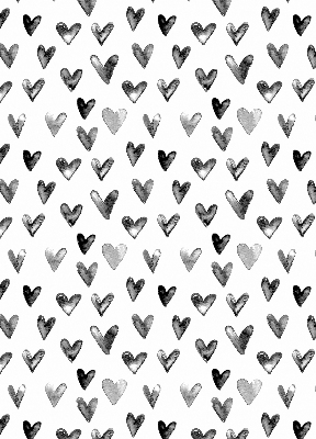 Store intérieur Coeurs noirs