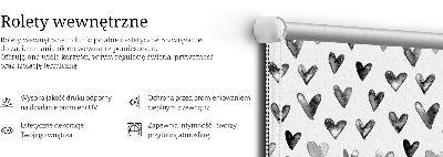 Store intérieur Coeurs noirs