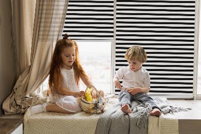 Store enrouleur Rayures noires