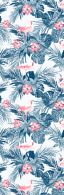 Store enrouleur Plantes tropicales et flamants roses