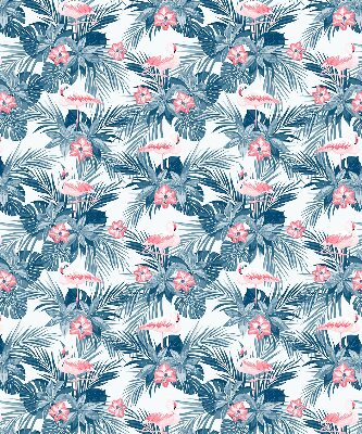 Store enrouleur Plantes tropicales et flamants roses