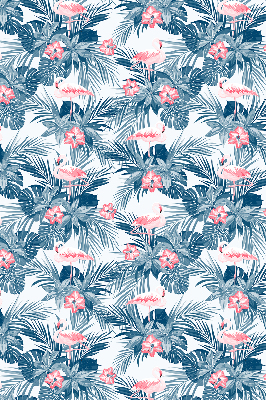 Store enrouleur Plantes tropicales et flamants roses