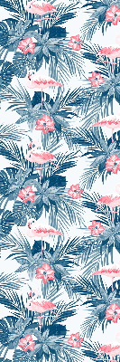 Store enrouleur Plantes tropicales et flamants roses