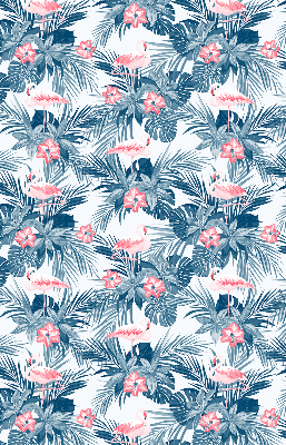 Store enrouleur Plantes tropicales et flamants roses